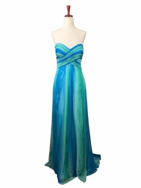 Cache Vintage Y2K Sweetheart Backless Jewel Formal Maxi Prom Dress Fairy Size 4